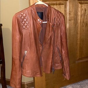 All Saints Randall Biker Leather Jacket - US 6